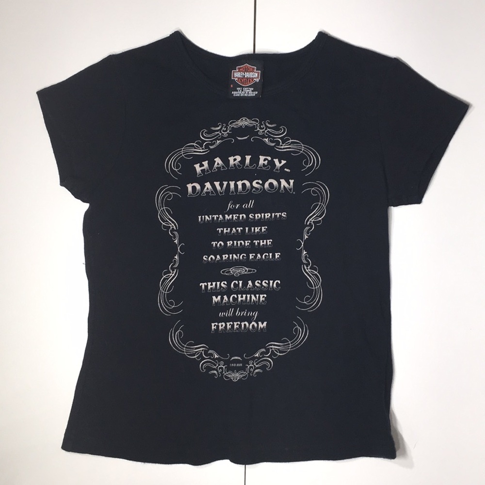 Harley Davidson black tee size small